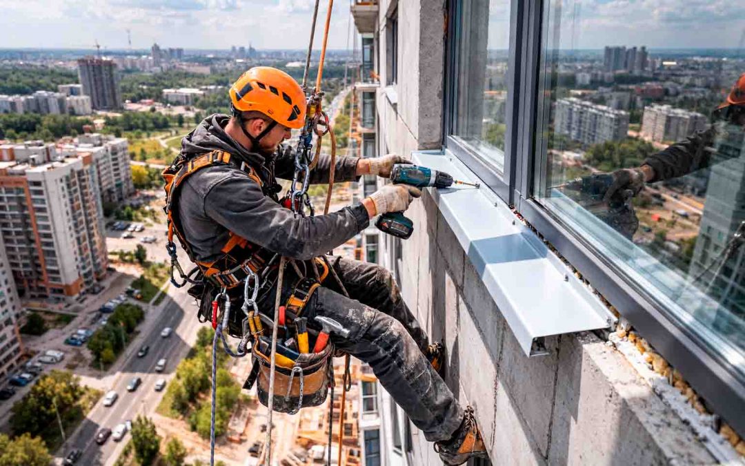 Монтаж отливов для окон в Екатеринбурге — установка под ключ