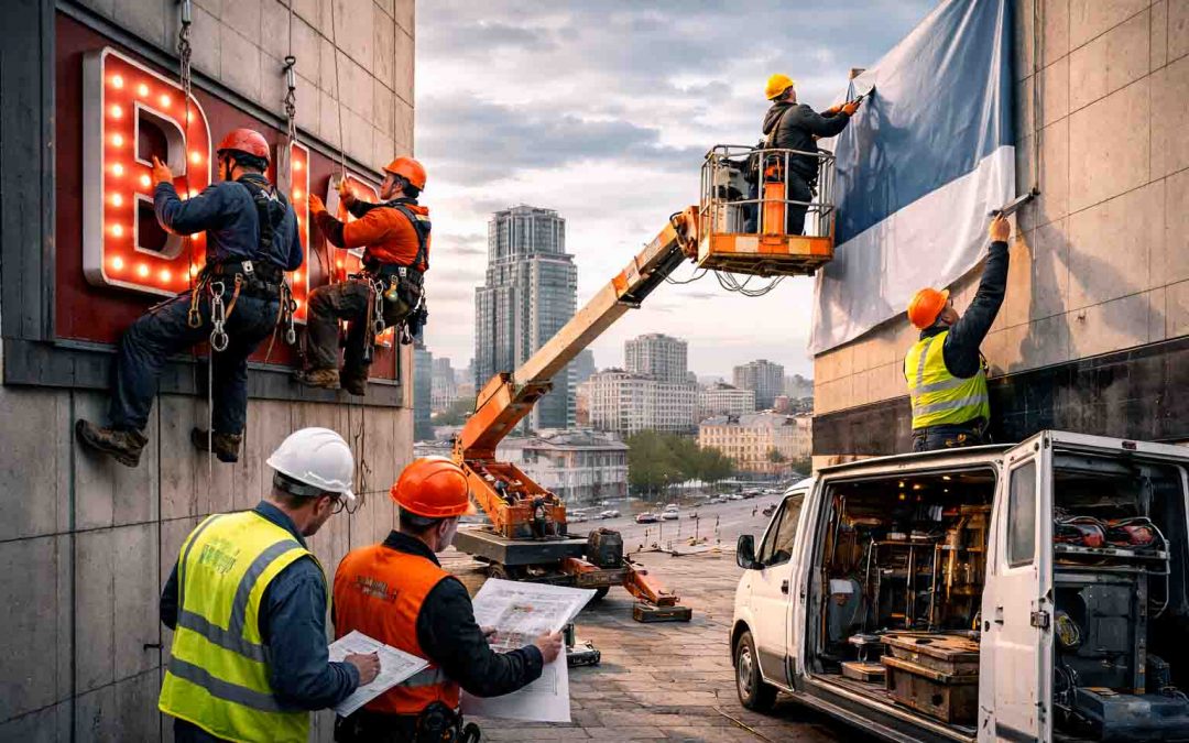 Как выбрать исполнителя для рекламы на высоте в Екатеринбурге