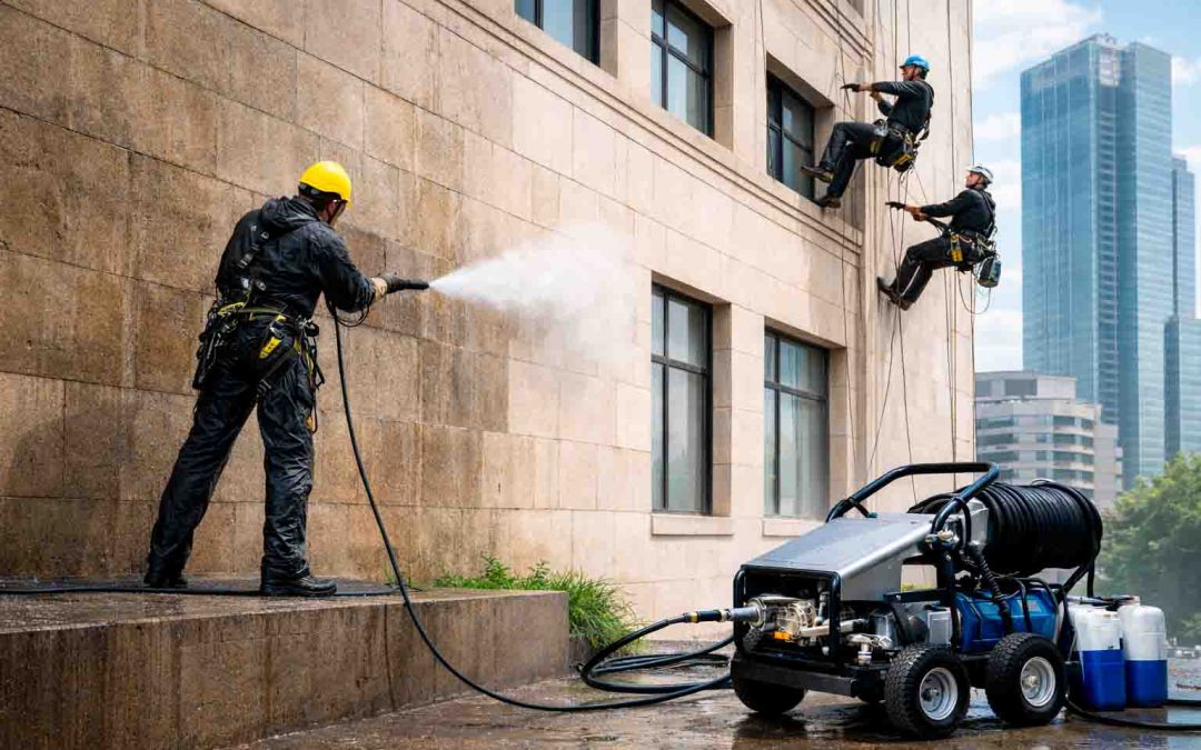 Как выбрать подрядчика для гидроструйной очистки фасадов