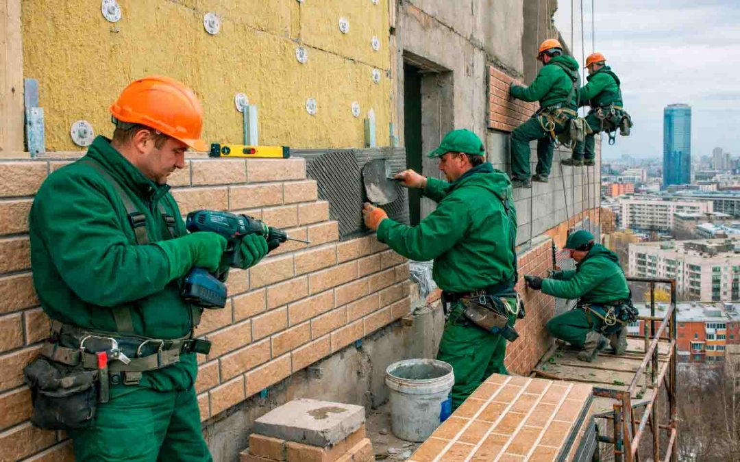 Нюансы монтажа фасадных термопанелей в Екатеринбурге