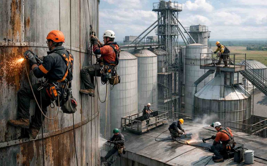 Нюансы работ на элеваторе: монтаж, ремонт, безопасность